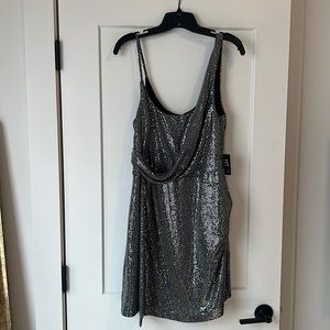 Express Mini Dress - Sparkly Silver, New With Tags, Never Worn